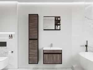 Koupelnový nábytek Garmuzo, Barva: bodega / bodega + černý grafit, Sifon k umyvadlu: ne, Baterie: ne Mirjan24 5903211327780