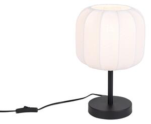 Japandi stolní lampa černá s bílou - Madleine