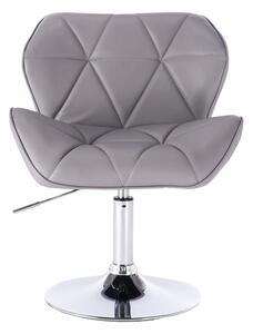 LuxuryForm Židle MILANO na kulaté podstavě šedá (VPT)