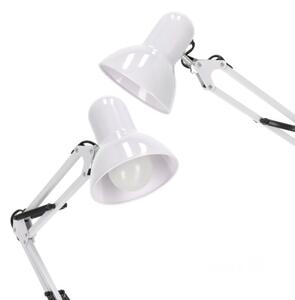 Flexibilní stojací lampa AURIQ 1xE27/60W/230V 184 cm bílá