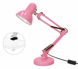 Stolní lampa AURIQ 1xE27/60W/230V růžová