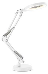LED Stm. stolní lampa s lupou 2v1 AURIQ LOUPE LED/10W/5V 3000/4000/6500K bílá