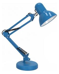 Stolní lampa AURIQ 1xE27/60W/230V modrá