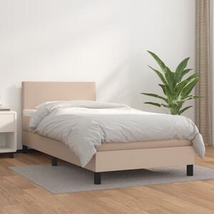 Box spring postel s matrací cappuccino 100x200 cm umělá kůže 3140992