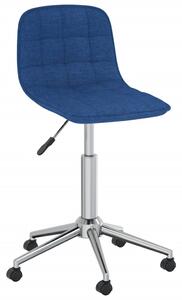 Otočná jídelní židle modrá textil
