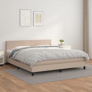 Box spring postel s matrací cappuccino 180 x 200 cm umělá kůže 3141022