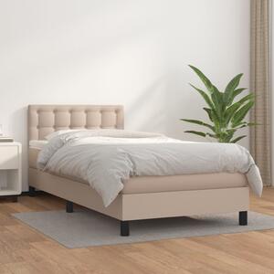 Box spring postel s matrací cappuccino 90x200 cm umělá kůže 3141106