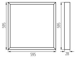 Kanlux 39234 - LED Podhl. panel BLINGO AIO LED/38W/230V 60x60 cm CRI 90
