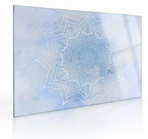Skleněný obraz - Zimní mandala (70x50 cm)
