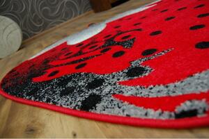 Dywany Lusczow Dětský koberec HAPPY Strawberry červený