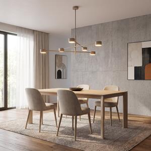 Stropní svítidlo NATSU 6 – moka, 6× GX53, šířka 84 cm