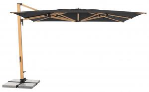 Doppler ALU WOOD XL 4x3 m - výkyvný zahradní slunečník s boční tyčí : Desén látky - 840