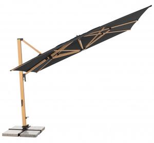 Doppler ALU WOOD XL 4x3 m - výkyvný zahradní slunečník s boční tyčí : Desén látky - 840