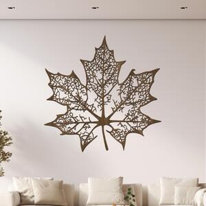 Dřevo života | Dřevěná dekorace na stěnu Podzimí list | Rozměry (cm): 40x40 | Barva: Černá