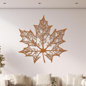 Dřevo života | Dřevěná dekorace na stěnu Podzimí list | Rozměry (cm): 40x40 | Barva: Ořech