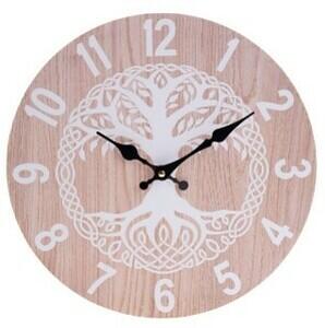 Nástěnné hodiny Linden, pr. 34 cm, dřevo
