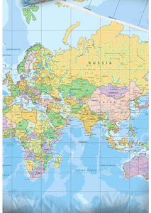 TipTrade Bavlněné povlečení 140x200 + 70x90 cm - Světová Mapa
