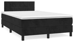 Box spring postel s matrací černá 120 x 190 cm samet 3269839
