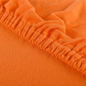 Prostěradlo oranžové jersey EMI: Prostěradlo 80x200