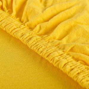 Prostěradlo světle žluté jersey EMI: Prostěradlo 220x200