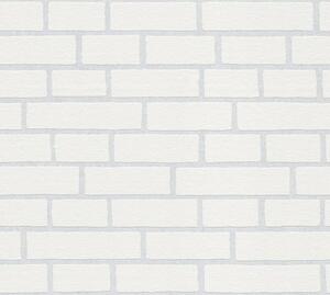 A.S. Création | Vliesová tapeta na zeď Meistervlies 2453-11 | 0,53 x 10,05 m | bílá