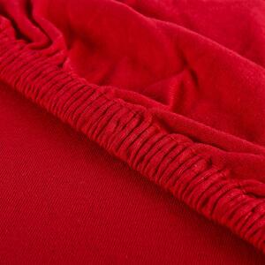 Prostěradlo červené jersey EMI: Dětské prostěradlo 70x140