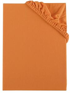 Prostěradlo oranžové meruňkové jersey EMI: Prostěradlo 80x200