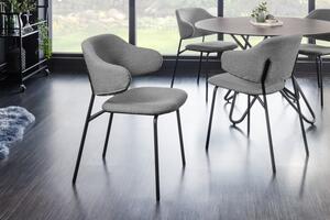 Jídelní židle TRACY greige/černá colin bouclé Nábytek | Jídelní prostory | Jídelní židle | Všechny jídelní židle
