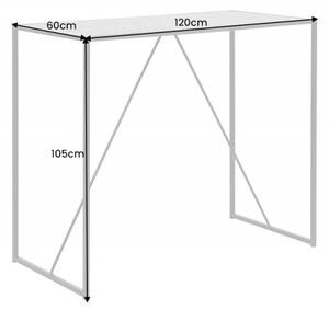 Barový stůl SLIM LINE 120 CM vzhled černý jasan Nábytek | Jídelní prostory | Barové stoly