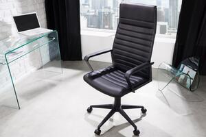 Invicta interior Kancelářská židle Lazio eko kůže černá 43293