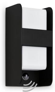Telefunken 321105TF-Venkovní nástěnné svítidlo se sen. 1xE27/12W/230V IP44 černá