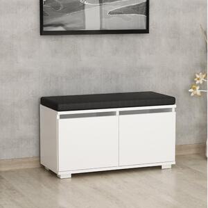 Botník DRAGO 42x80 cm bílá/černá