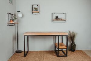 Wudboys Pracovní stůl KAROL Barva kovu: Bílá, Dřevo: Dub, Rozměr: 1500x600, moderní skandinávský styl