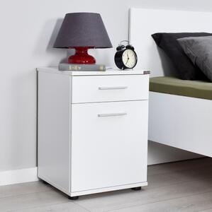 Adore Furniture Noční stolek 57x40 cm bílá AD0028