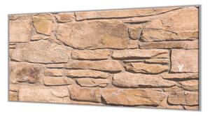 Ochranná deska kamenný pískový obklad - 65x90cm / Bez lepení na zeď
