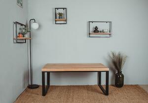 Wudboys Konferenční stůl OSTRU Barva kovu: Černá, Dřevo: Buk, Rozměr: 900x600, moderní skandinávský styl