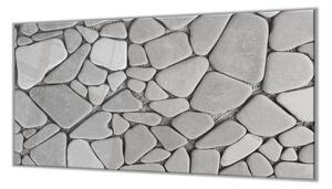 Ochranná deska šedé kamení - 40x60cm / Bez lepení na zeď