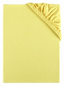 Plachta ložní světle žlutá Superstretch EMI: Prostěradlo 90(100)x200