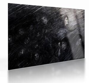 Skleněný obraz - Smutek a odříkání (70x50 cm)
