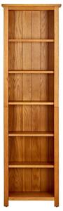 Knihovna se 6 policemi 52x22x180 cm masivní dubové dřevo