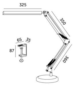LED Stmívatelná stolní lampa 2v1 USB TENUIX LED/14W/5V 3000-6000K bílá