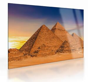 Skleněný obraz - Egyptské pyramidy (70x50 cm)