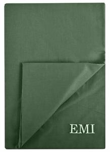 Plachta ložní tmavě zelená pevná EMI: Pevné prostěradlo 140x220
