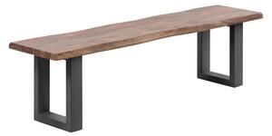 Dřevěná lavice Bullwer palisandr černá 160x40