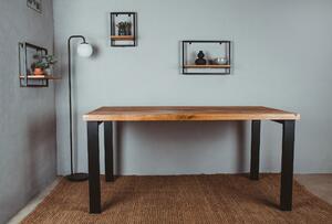 Wudboys Jídelní stůl Square - rozdělený Barva kovu: Bílá, Dřevo: Dub lamino - dle vzorníku, Rozměr: 1500x900, moderní skandinávský styl