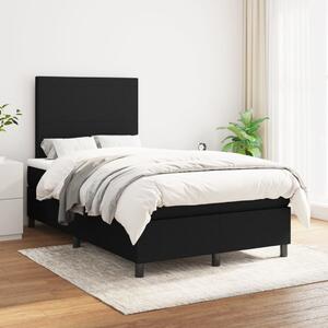 Box spring postel s matrací černá 120x200 cm textil 3141603