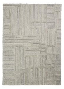 Šedobéžový ručně tkaný vlněný koberec 140x200 cm Elva – Flair Rugs