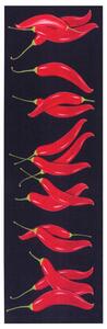Hanse Home Collection koberce Běhoun Cook & Clean 105727 Black Red - 50x150 cm