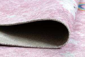 Dywany Łuszczów Dětský kusový koberec Junior 52063.802 Rainbow pink ROZMĚR: 80x150