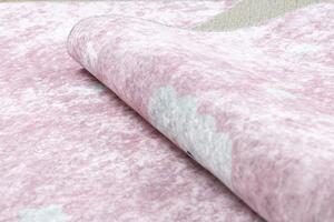 Dywany Łuszczów Dětský kusový koberec Junior 52063.802 Rainbow pink ROZMĚR: 80x150